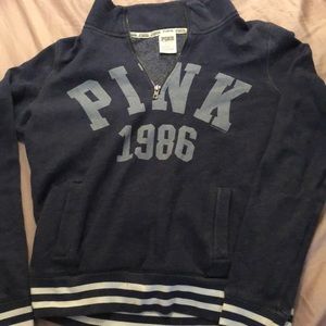 Pink quarter zip